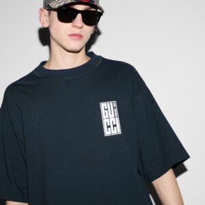 Cotton jersey t-shirt with front print